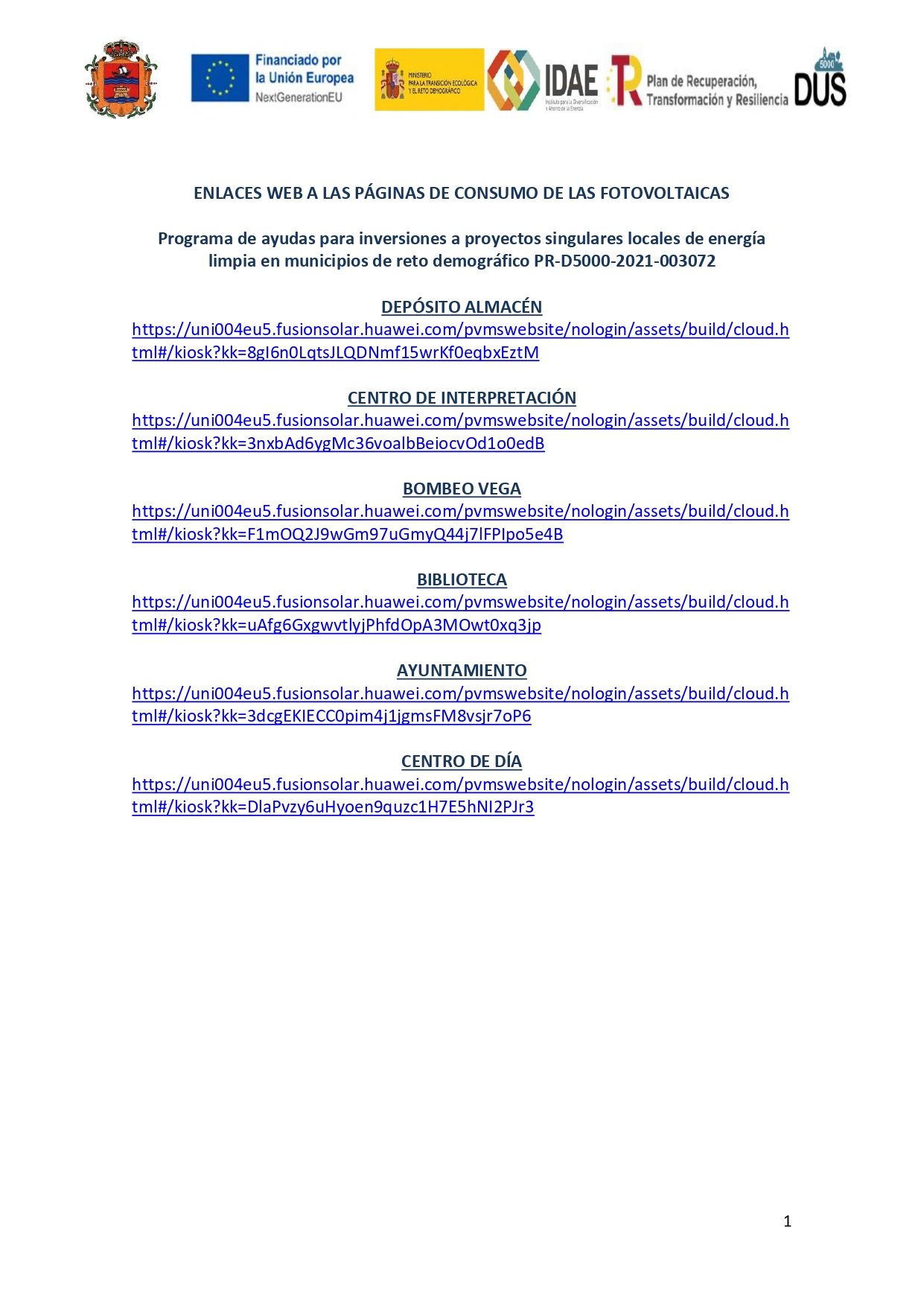Programa de ayudas para inversiones a proyectos singulares locales de energía limpia en municipios de reto demográfico PR-D5000-2021-003072